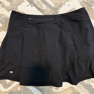 lululemon Black Pace Rival Skirt